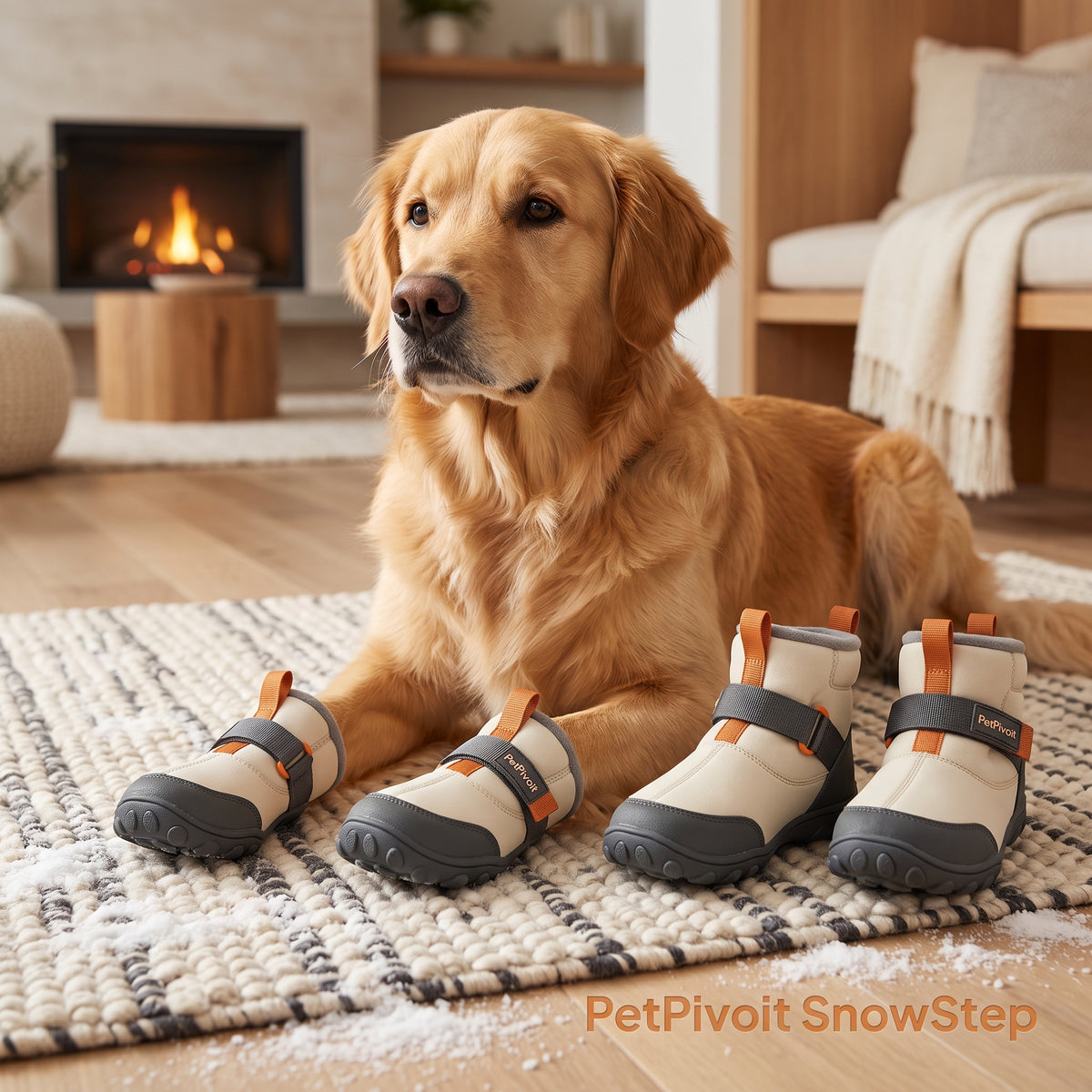 PetPivoit SnowStep Winter Dog Boots — premium product hero