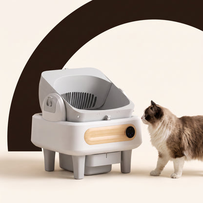PawNovi Open Automatic Cat Litter Box with Infrared Sensing — PawNovi