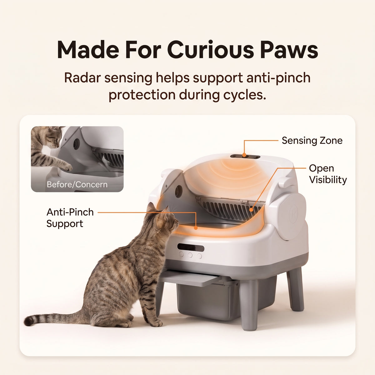 PawNovi Smart Open Automatic Cat Litter Box — PawNovi