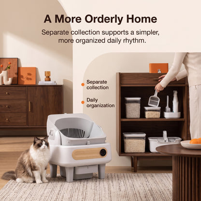 PawNovi Open Automatic Cat Litter Box with Infrared Sensing — PawNovi