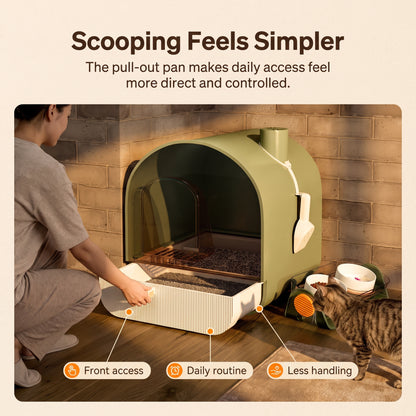 PawNovi Enclosed Drawer-Style Cat Litter Box — PawNovi