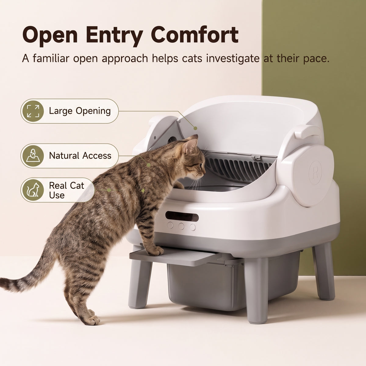 PawNovi Smart Open Automatic Cat Litter Box — PawNovi
