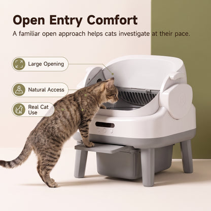 PawNovi Smart Open Automatic Cat Litter Box — PawNovi