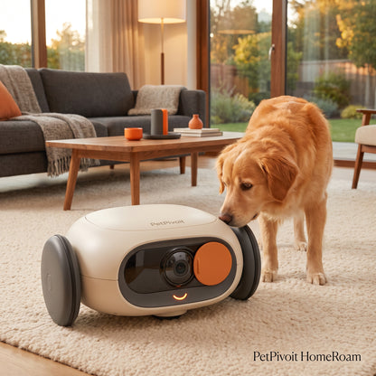 PetPivoit HomeRoam Mobile Pet Camera — premium product hero