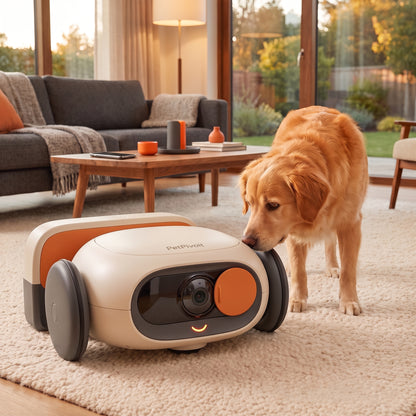 PetPivoit HomeRoam Mobile Pet Camera — lifestyle use