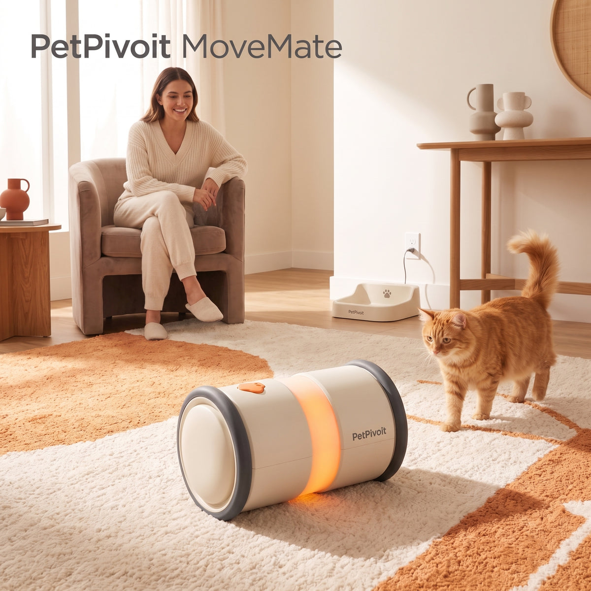 PetPivoit MoveMate Responsive Pet Roller — lifestyle use