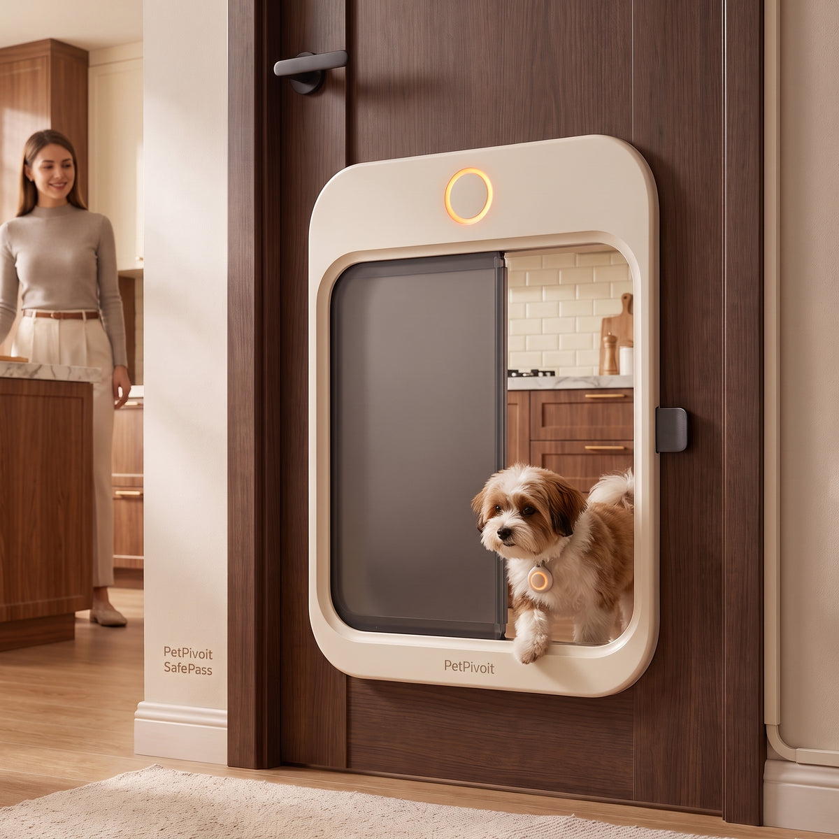 PetPivoit SafePass Smart Pet Door — lifestyle use
