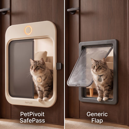PetPivoit SafePass Smart Pet Door — qualitative comparison